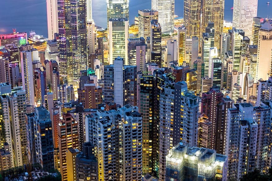 Moving to Hong Kong - Crowded Hong Kong apartment buildings