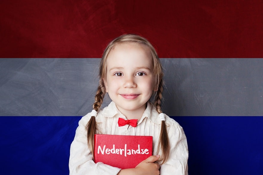 School girl in Holland